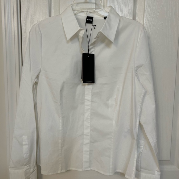 Boss Bierdie Shirt in White Size 6 - Picture 5 of 10